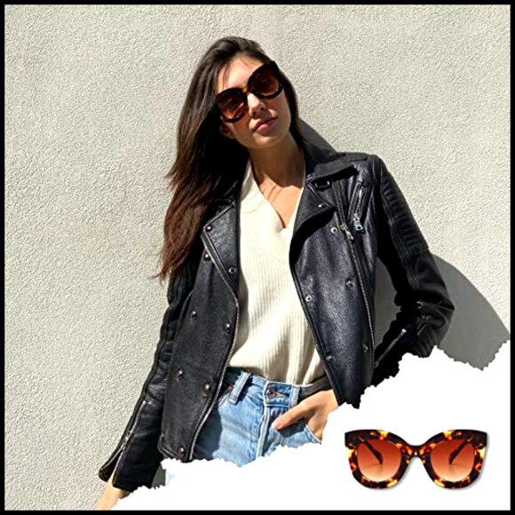 Plastic Butterfly Cat Eye Sunglasses with UV400 Protection main image 7